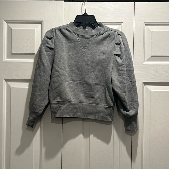 Frame Denim Tops - FRAME Heather Gray Sweatshirt, Size XS